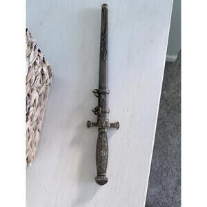 Vintage Napoleonic Style Dagger w/ Ornate Scabbard – Decorative Reproduction